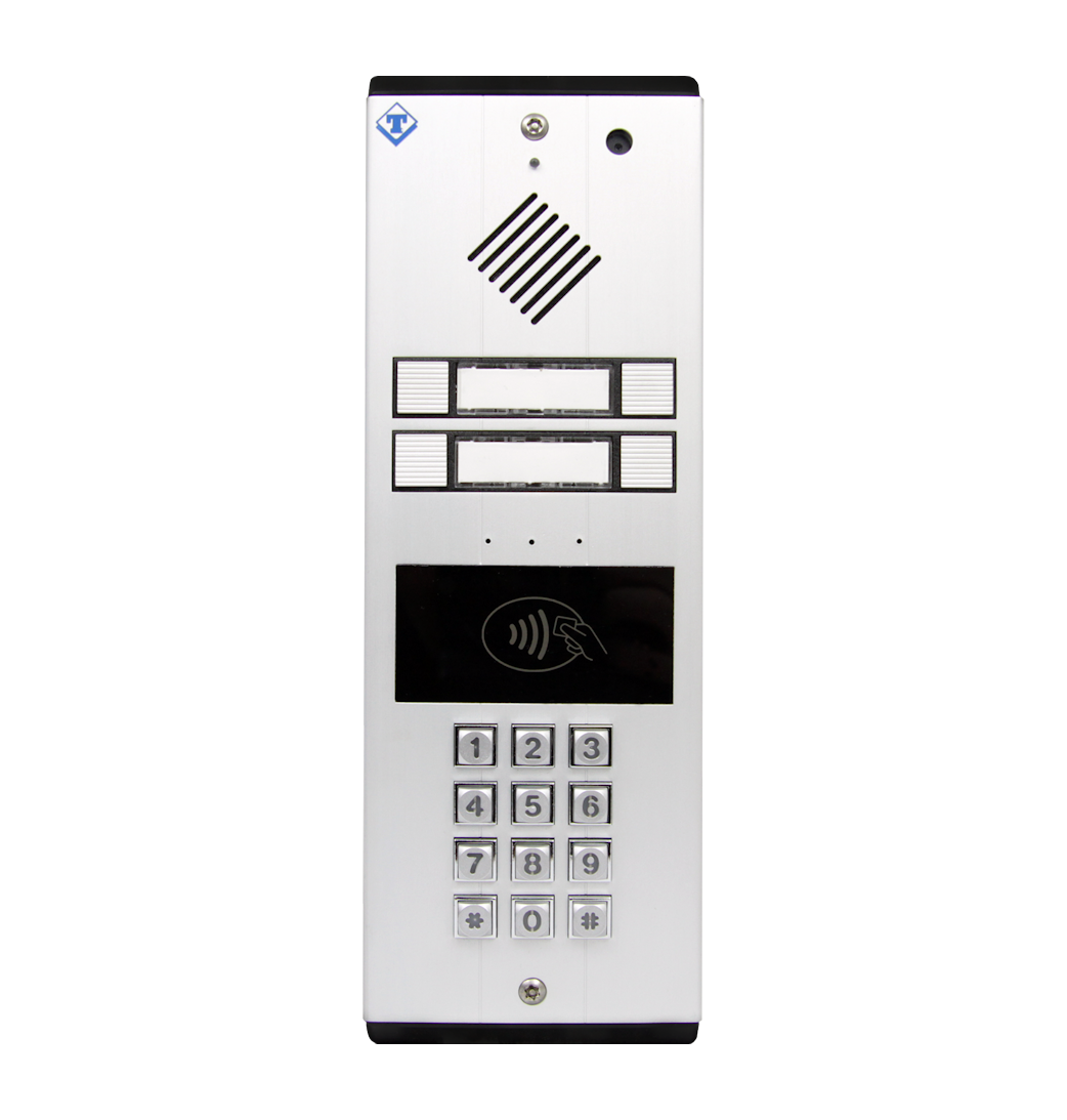 AA-546 Video citofono con tastiera lettore rfid 4 tasti