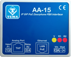 Interfaccia IP VoIP SIP PoE per citofoni tradizionali